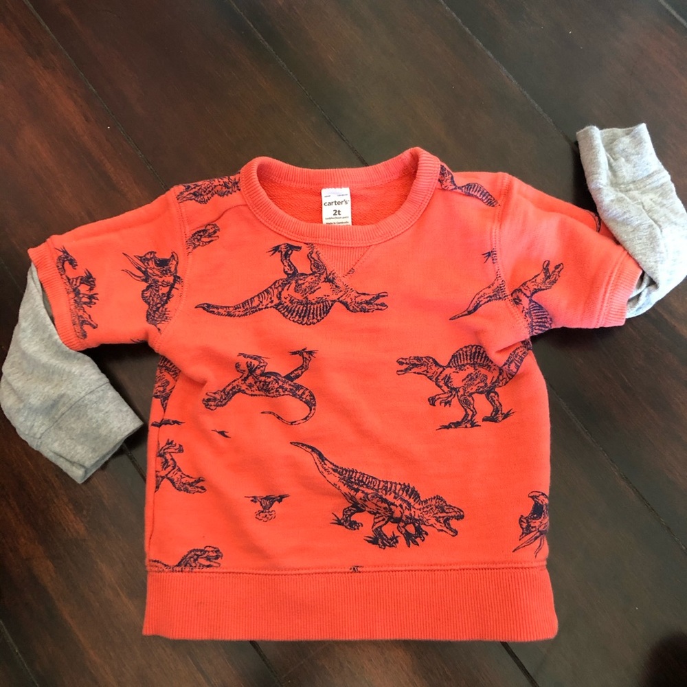 Spinosaurus layered look long-sleeve shirt